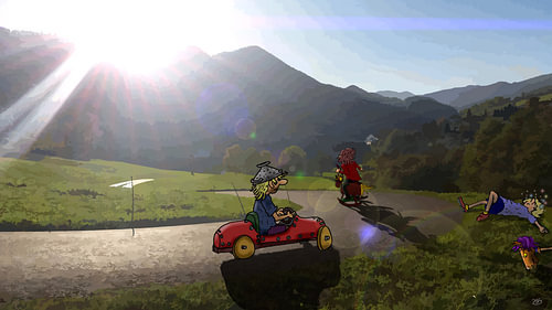 Spektakel am Berg