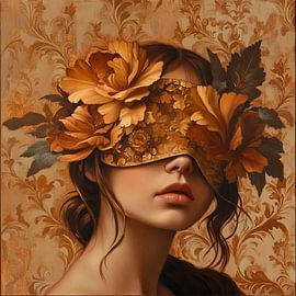 Flowers Woman by Eye catching paintings