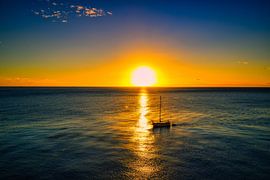 Sunset on Dominica in the Caribbean by Andreas Völkel