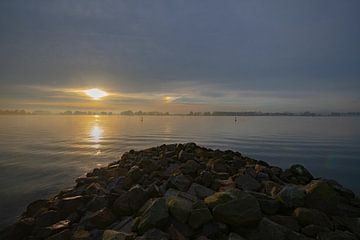 Ochtend aan de Nieuwe Merwede van Willem Woudenberg / Photobywim