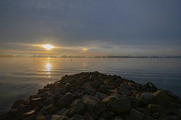 Morning on the New Merwede by Photobywim Willem Woudenberg