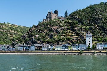 Sankt Goarshausen und Schloss Katz. von Wim Stolwerk