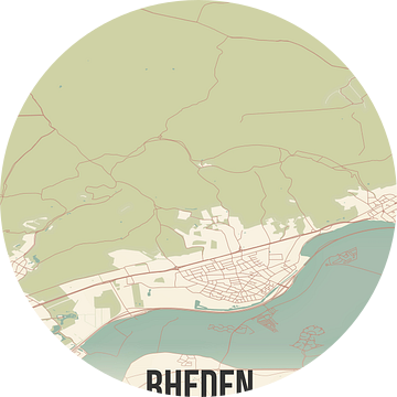 Vintage landkaart van Rheden (Gelderland) van Rezona