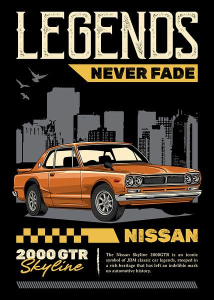 Nissan Skyline 2000 GTR JDM Car by Adam Khabibi