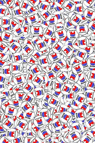 Republican Button Pattern