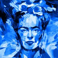 Motif Frida Portrait Waterblue Splash