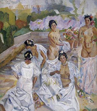 Das Bad (Sevilla), Francisco Iturrino- 1908