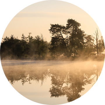 Zonsopkomst bij de Leersumse Plassen - Utrechtse Heuvelrug van Sjaak den Breeje