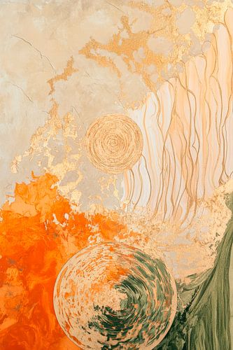 Abstracte kleuren en harmonieuze vormen