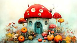 Fly agaric pumpkin world
