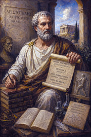 Gemälde von Aristoteles – Antiker griechischer Philosoph und zeitlose Weisheit