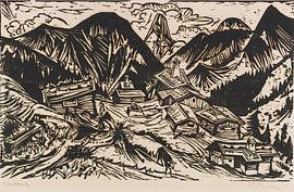 Stafelalp with Tinzenhorn, ERNST LUDWIG KIRCHNER, 1917 by Atelier Liesjes