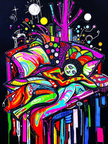 Dream Landscape Reflection - Abstract Illustration by A.D. Digital ART
