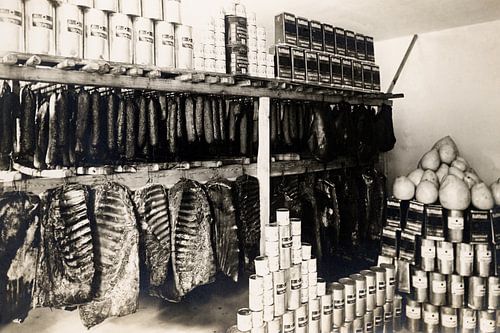 Historic butcher's shop and pantry – photograph