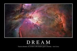 STK107094M-Dream: Inspirational Quote and Motivational Poster by Stocktrek Images