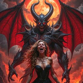 VYRAKTHOR – Das dämonische Paar in brennender Landschaft von INFERAURUM