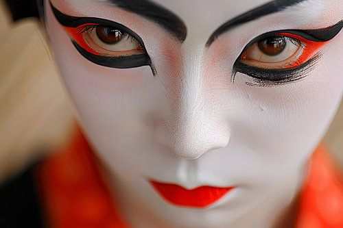 schilderachtig japans kunstwerk Kabuki Theater
