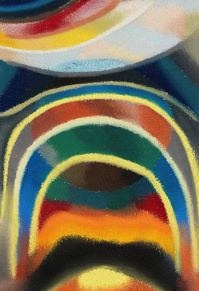 Kreise des Lichts (Kosmischer Regenbogen), Otto Freundlich von Meisterhafte Meister