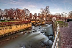 Wehr im Fluss Geul in Valkenburg