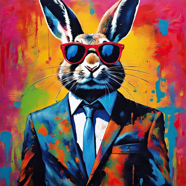 Schilderij Haas 03.21 van Blikvanger Schilderijen