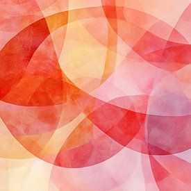 Sich überschneidende Kreise in Farbe von Moderne Kollektion