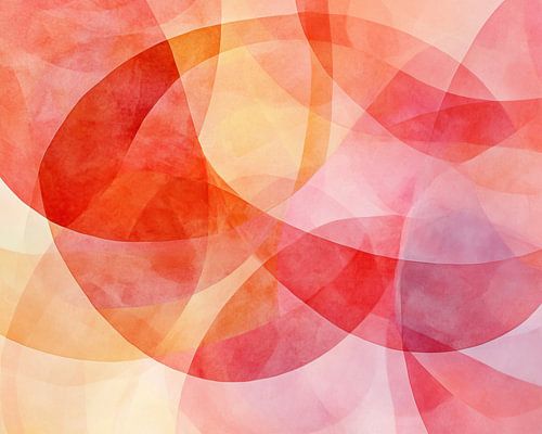 Sich überschneidende Kreise in Farbe von Moderne Kollektion