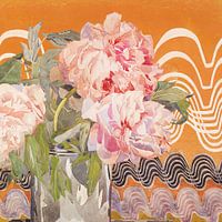 Peonies Watercolour Painting