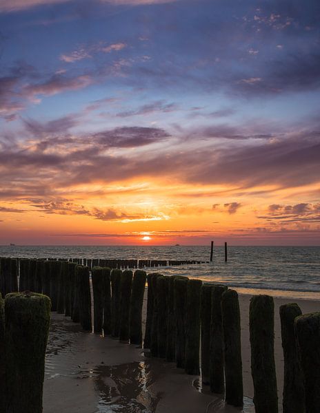 Coucher de soleil chaud par Michel Teeuw
