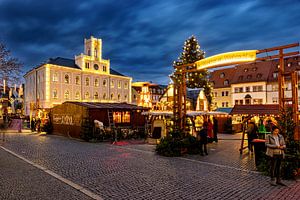 De kerstmarkt van Weimar