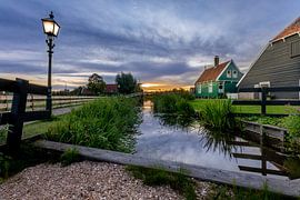 Zaanse Schans - Sonnenuntergang von Fotografie Ploeg