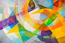 Farbige geometrische Abstraktion von Poster Art Shop