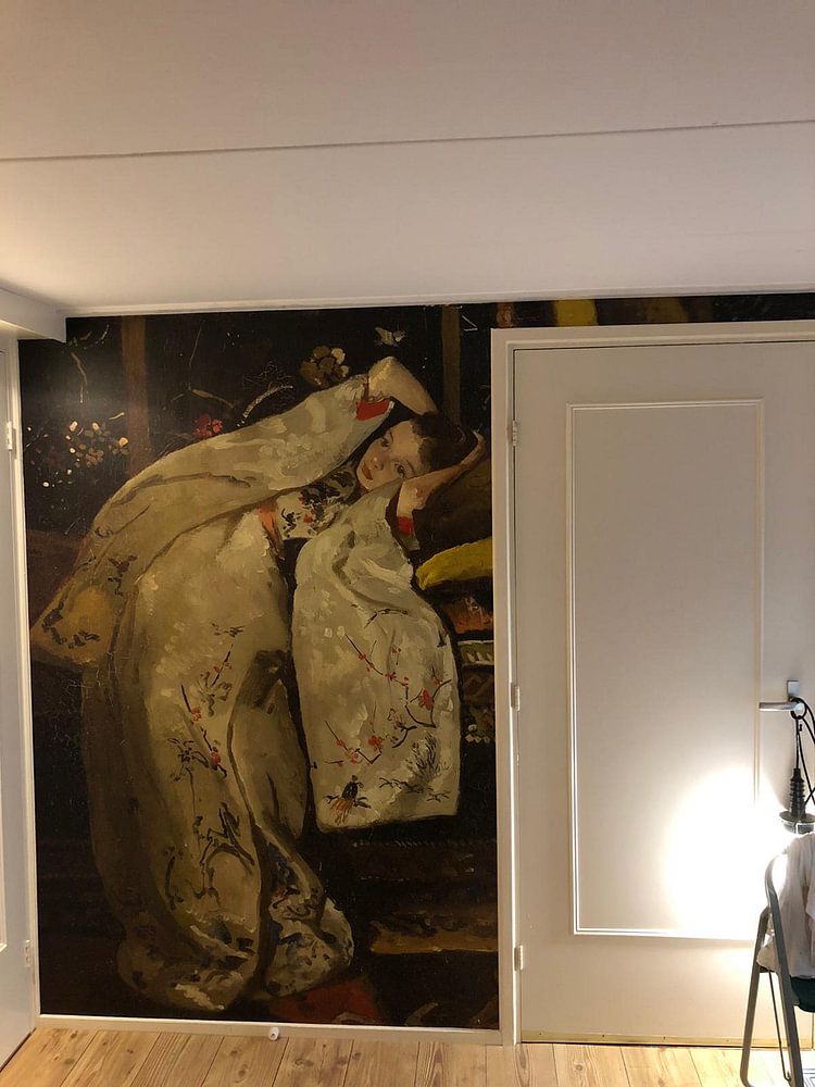 Girl in white kimono, Breitner 