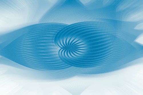 Fantasie in blauw en wit