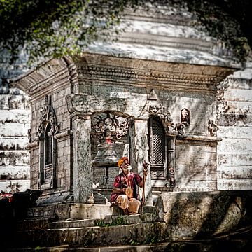 Sadu in Kathmandu Nepal 3 by Jan van Reij