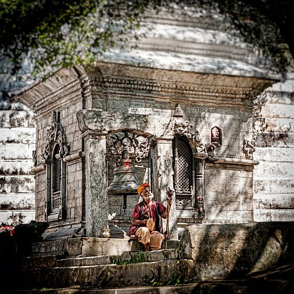Sadu in Kathmandu Nepal 3 by Jan van Reij