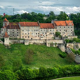 Burghausen sur la Salzach sur altmodern