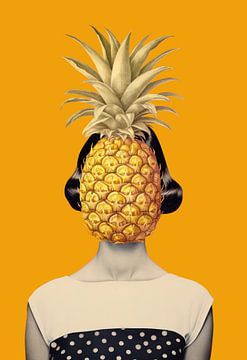 It's a Pineapple Portrait van Marja van den Hurk