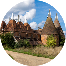 Oasthouses in Kent, Engeland van Adelheid Smitt