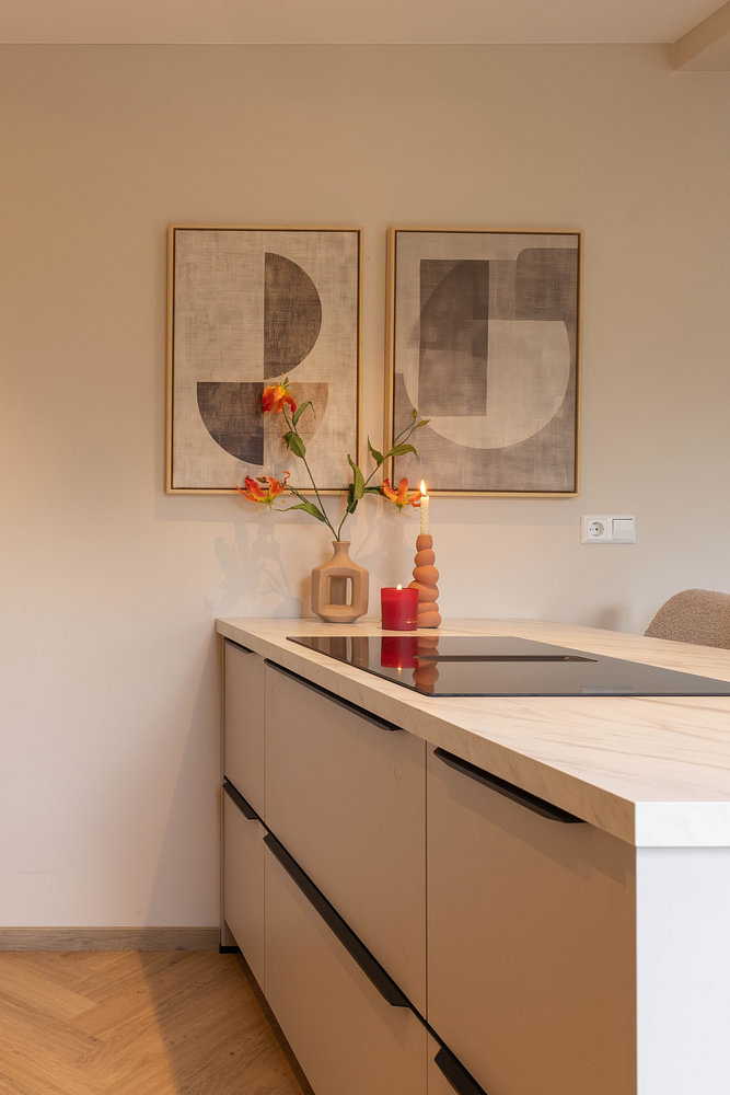 Art moderne minimaliste sur lin, par Collection Moderne