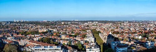 Breed panorama over Brussel