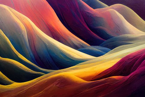 Abstract berg landschap