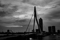 Erasmusbrug bij nacht