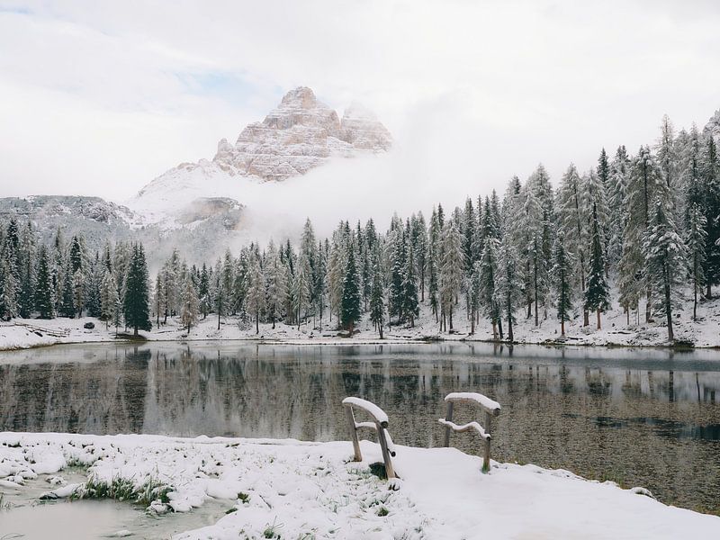 Lake Antorno with Tre Cime di Lavaredo by Max Schiefele