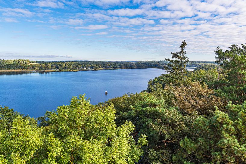View of the town of Krakow on Lake Krakow by Rico Ködder