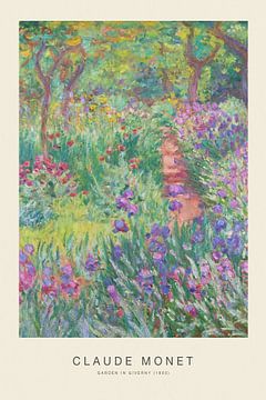 Garden in Giverny - Claude Monet by Nook Vintage Prints