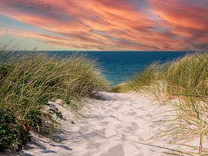 Ostseestrand bei Sonnenuntergang