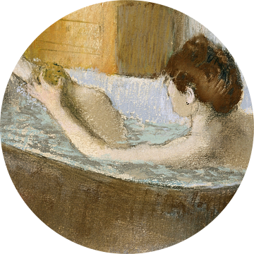 Edgar Degas,Vrouw in haar bad Pastel