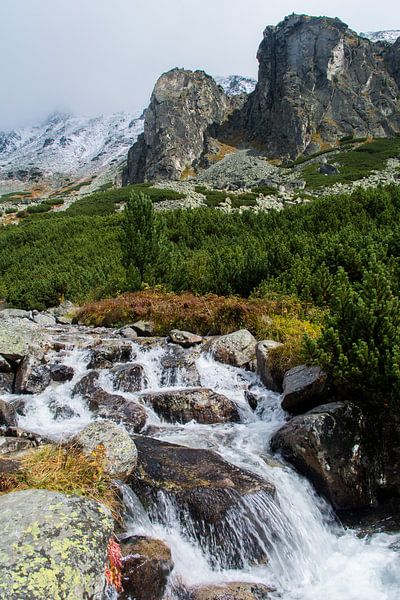 Waterfall in Slovakia by Jaco Visser
