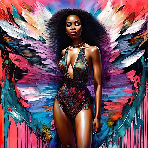 Schönes afrikanisches Mädchen
