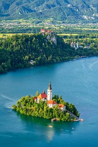 Panorama Bleder See Slowenien